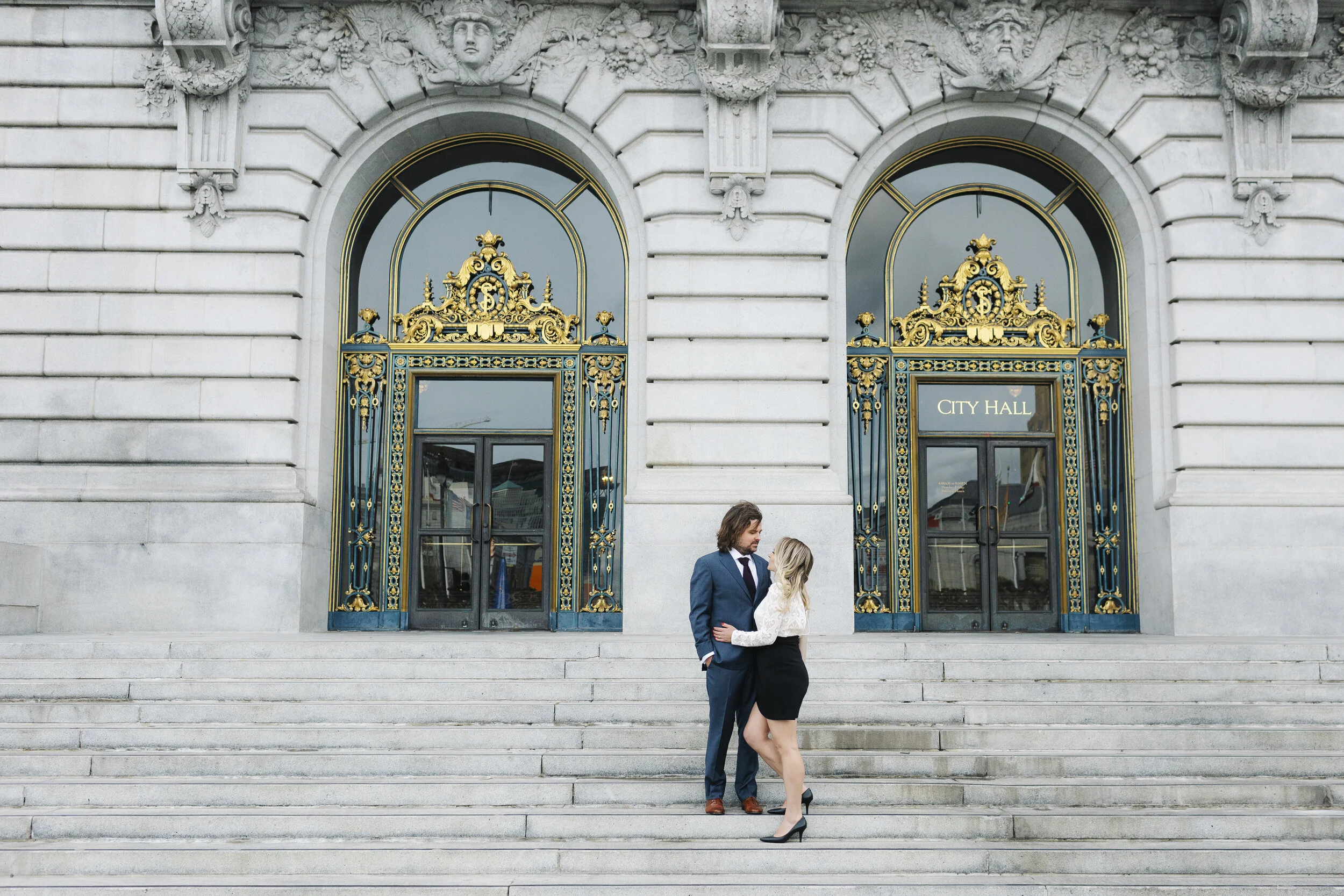 Austin and Kate walking together.